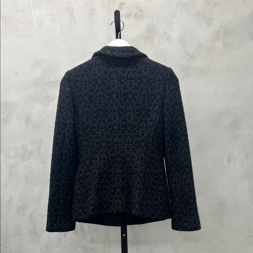 Giorgio Armani Dark Gray Textured Women's Blazer - Picture 2 of 6